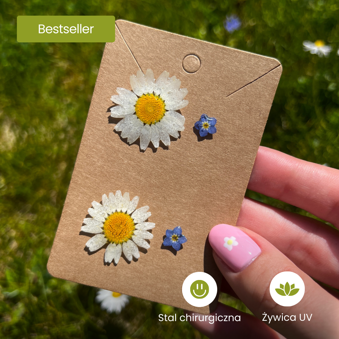 Zestaw kolczyków Stokrotki, Niezapominajki™ - Bratki
