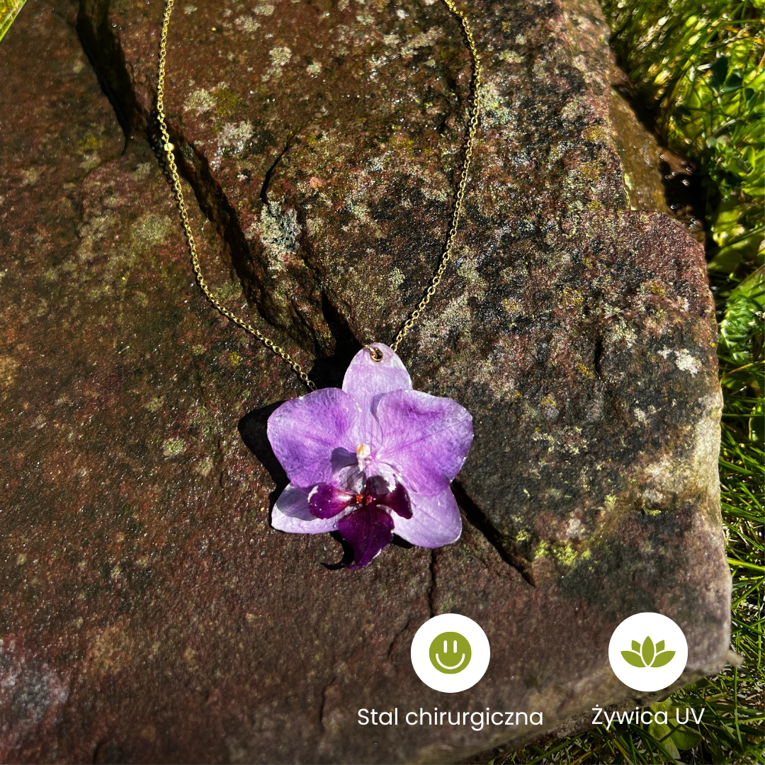 Naszyjnik Orchidea Fioletowy™ - Bratki