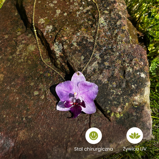 Naszyjnik Orchidea Fioletowy™ - Bratki